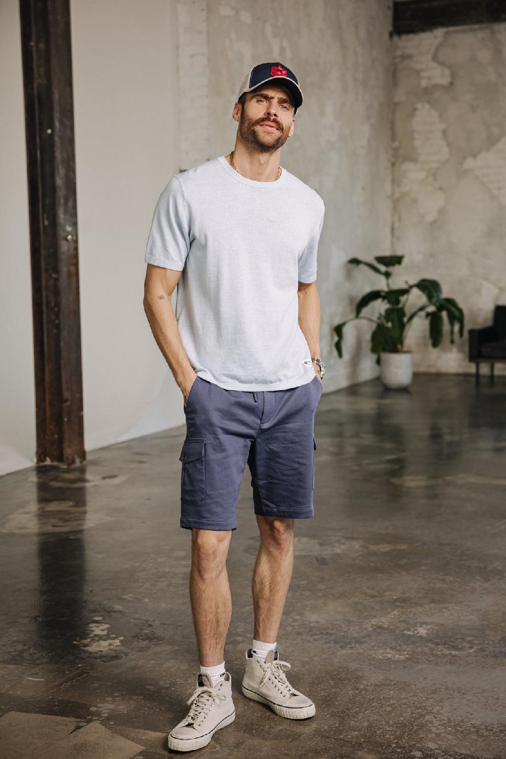 Freeman T. Porter Josue Tencel Short Homme Vintage Indigo
