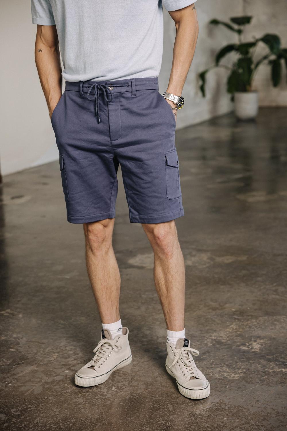 freeman t. porter Josue Tencel Short Homme vintage indigo