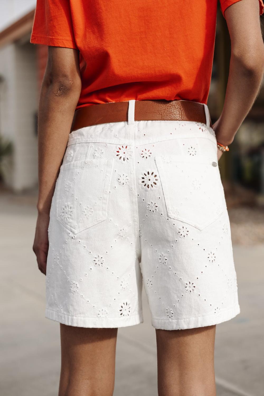 Freeman T. Porter Judy Boheme Short Loose Femme Bright White