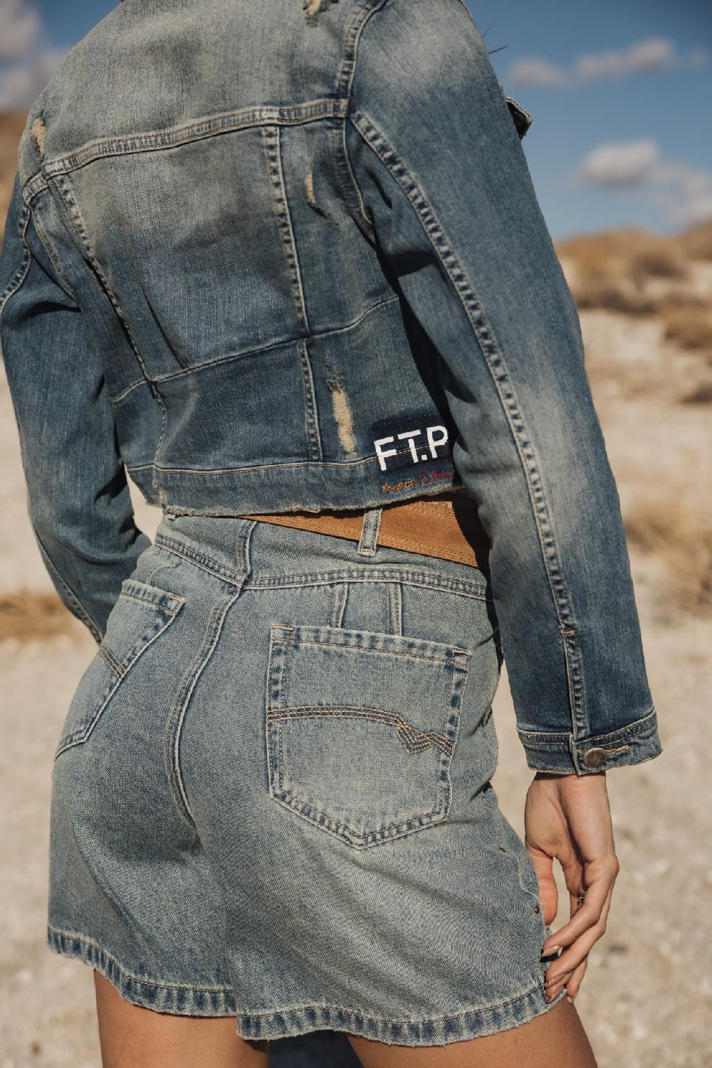 Freeman T. Porter Judy Denim Short Loose Femme Jamaica