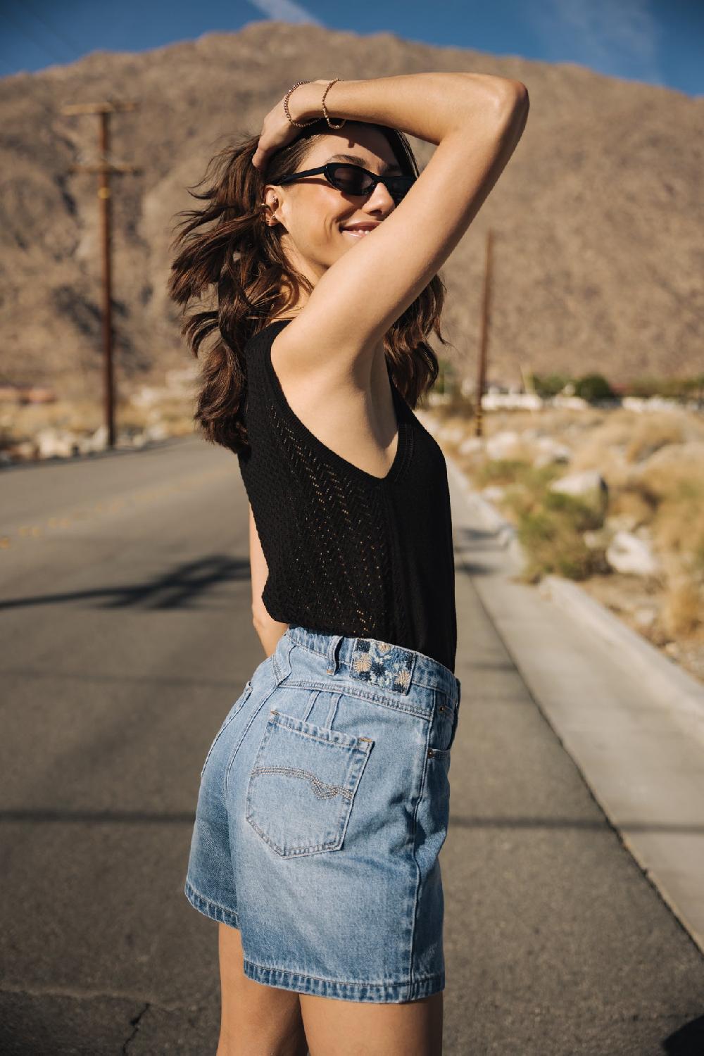 Freeman T. Porter Judy Denim Short Loose Femme Jaori