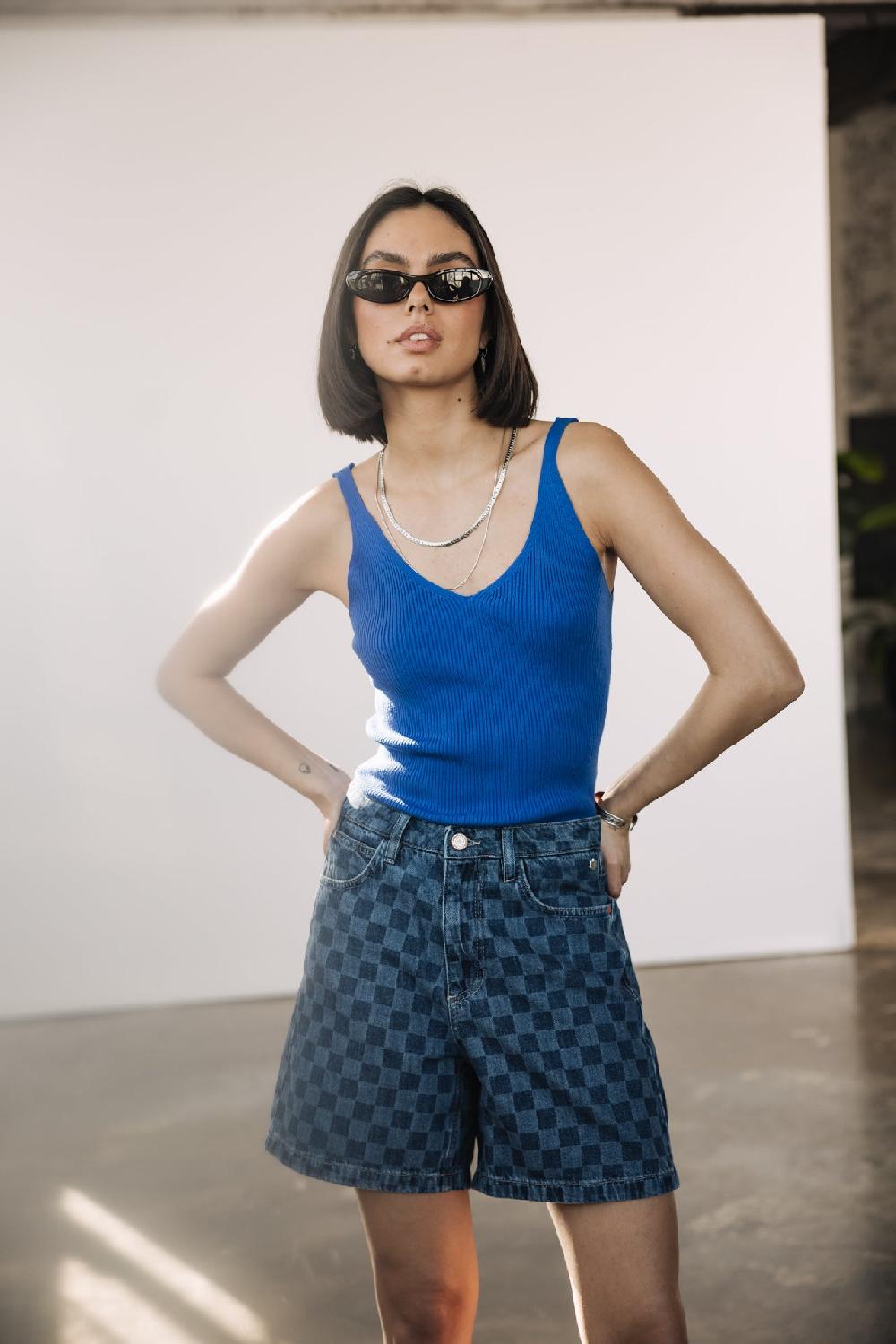 Freeman T. Porter Judy Denim Short Loose Femme Miyako