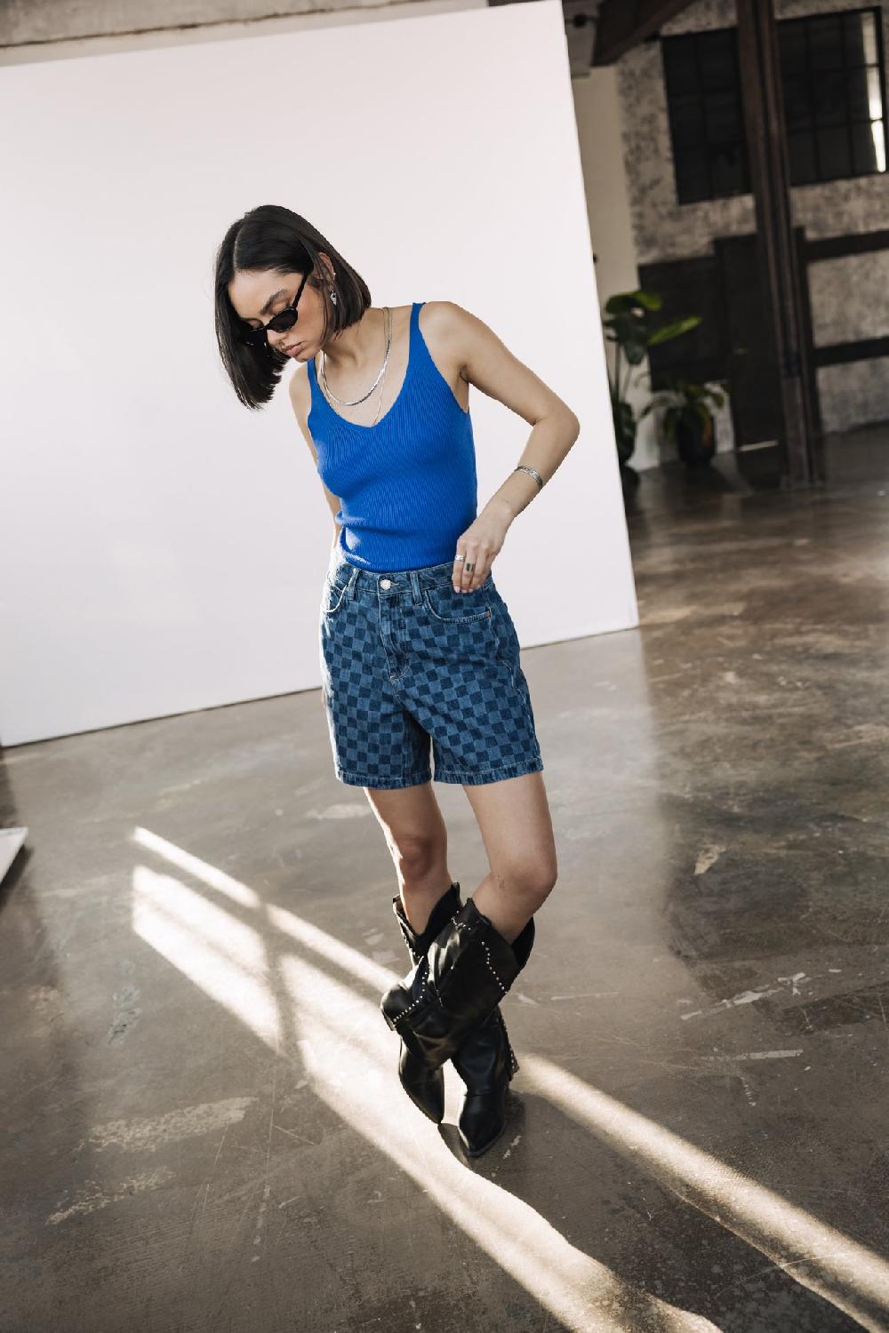 Freeman T. Porter Judy Denim Short Loose Femme Miyako