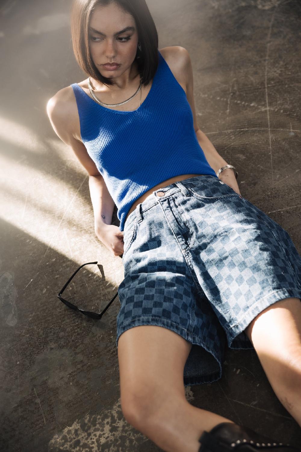 freeman t. porter Judy Denim Short loose Femme miyako