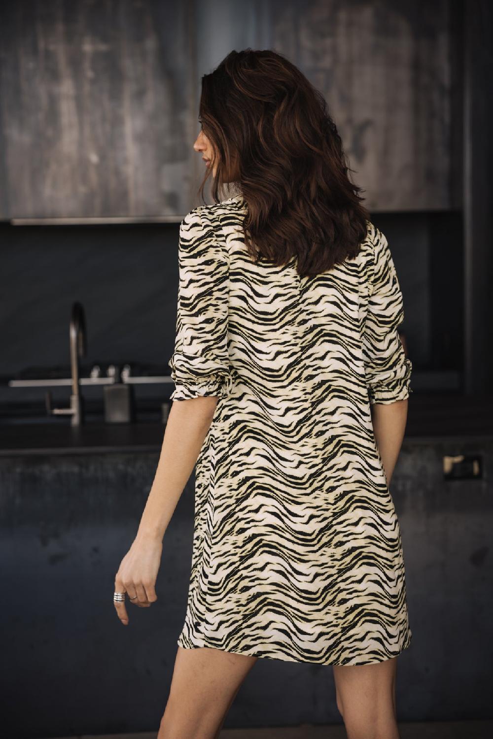 Freeman T. Porter Juna Green Tiger Robe Courte Femme Original