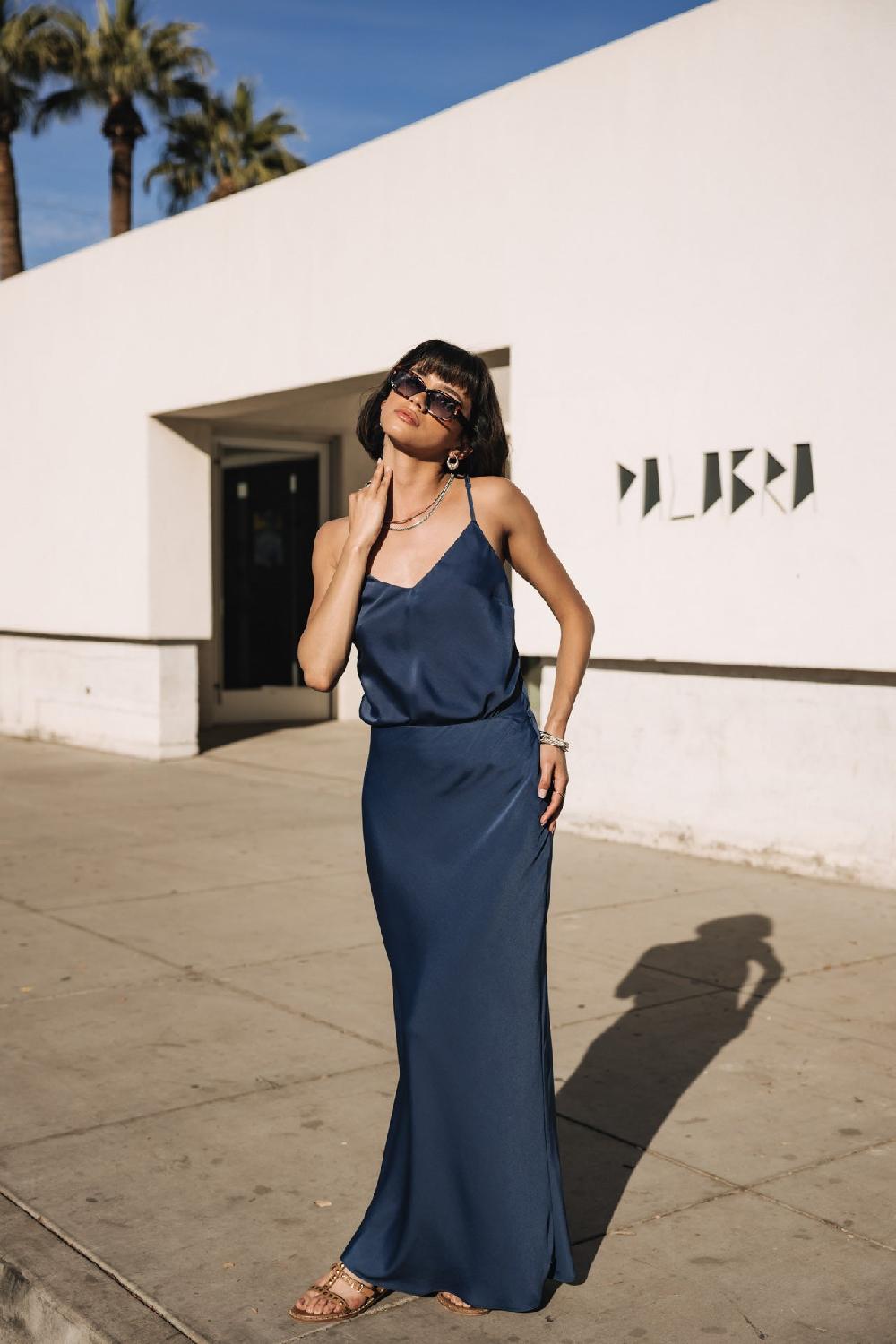 Freeman T. Porter Justelle Plain Jupe Longue Femme Navy