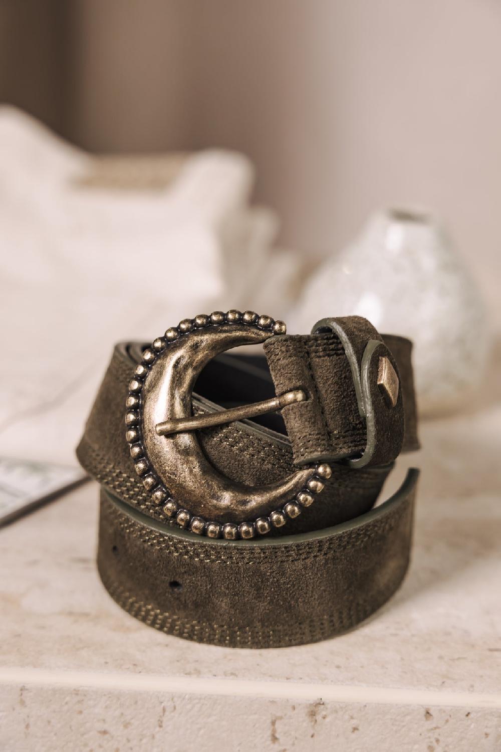 Freeman T. Porter Kalea Ceinture En Cuir Femme Khaki