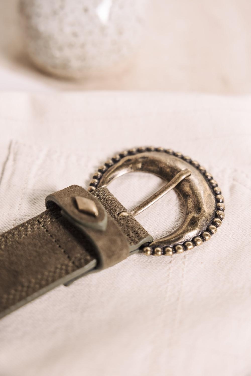 Freeman T. Porter Kalea Ceinture En Cuir Femme Khaki