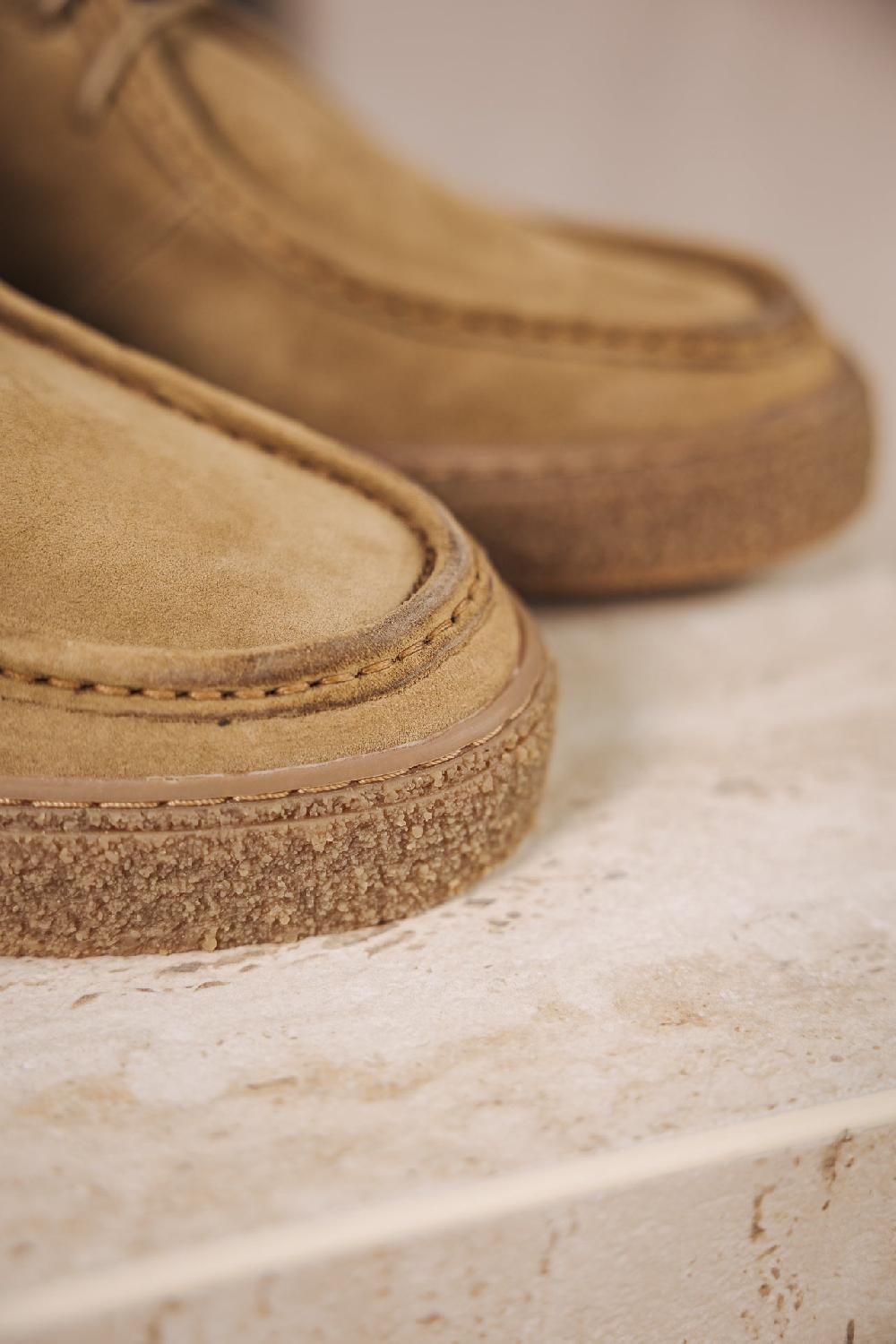 Freeman T. Porter Keo Suede Chaussures Homme Mushroom