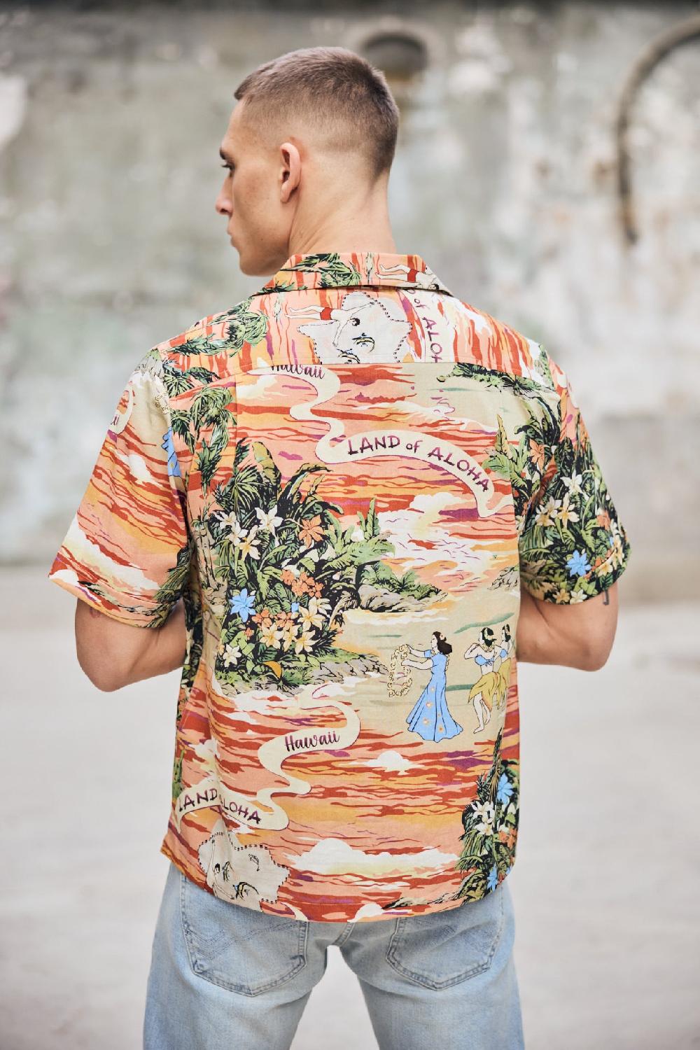 Freeman T. Porter Kyan Aloha Chemise Hawaienne Homme Original