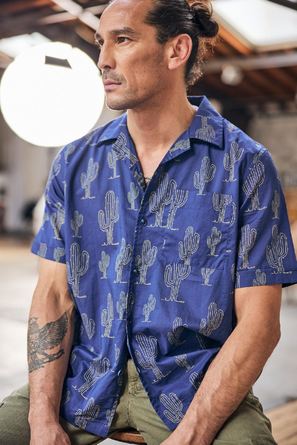 Freeman T. Porter Kyan Cactus Veste Surchemise Homme Navy