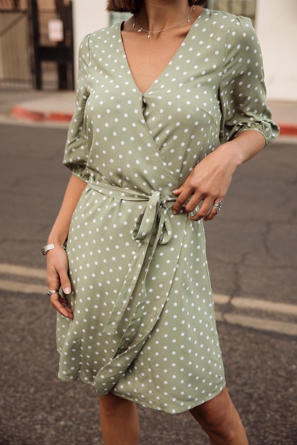 Freeman T. Porter Laurence Dots Robe Portefeuille Femme Light Khaki