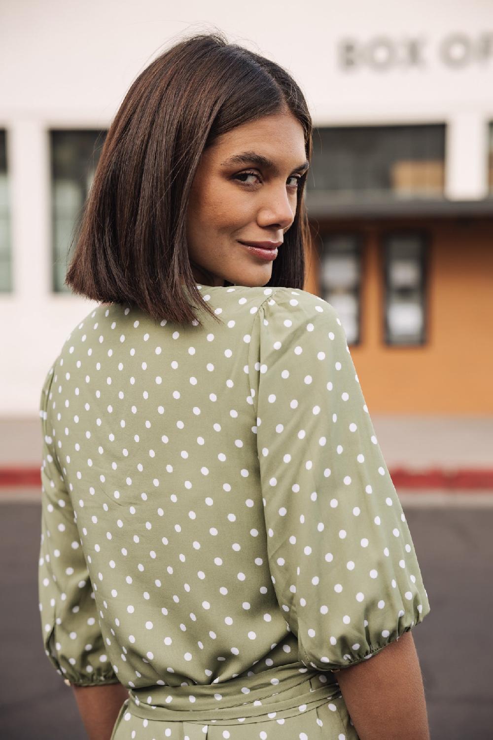 Freeman T. Porter Laurence Dots Robe Portefeuille Femme Light Khaki