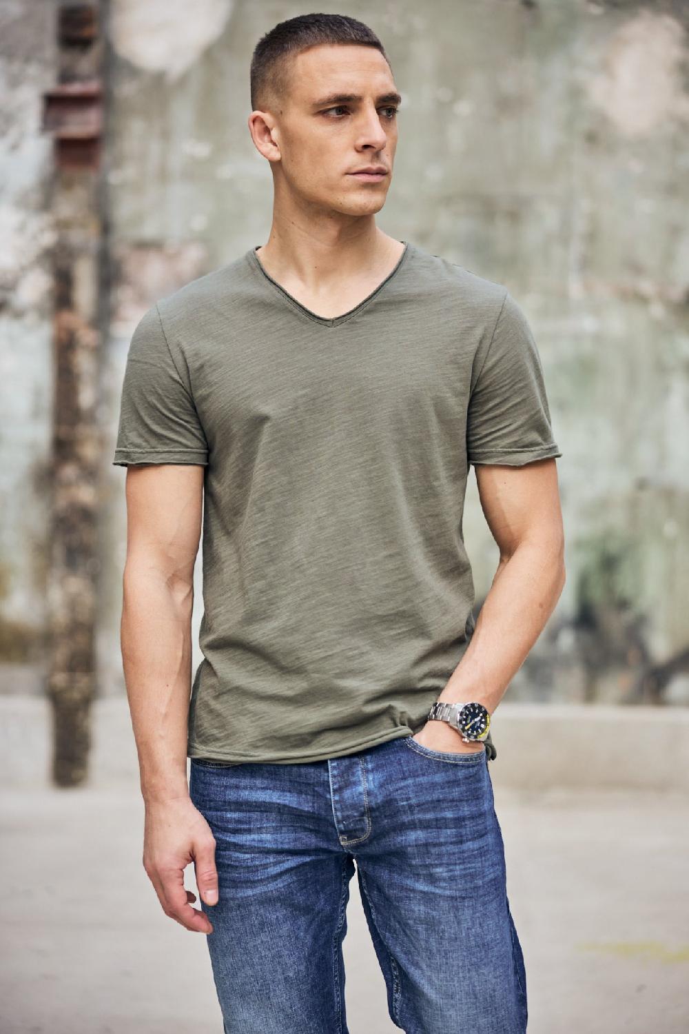 freeman t. porter Leandro Kansas T-shirt Homme deep lichen green