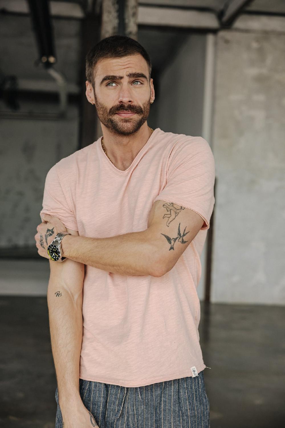 freeman t. porter Leandro Kansas T-shirt Homme dusty pink