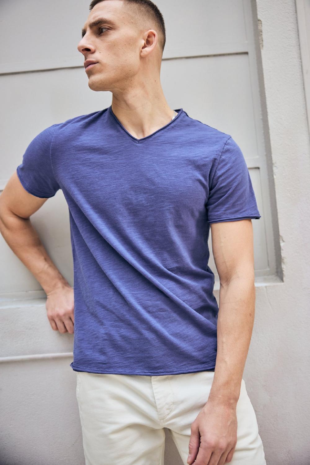 freeman t. porter Leandro Kansas T-shirt Homme vintage indigo