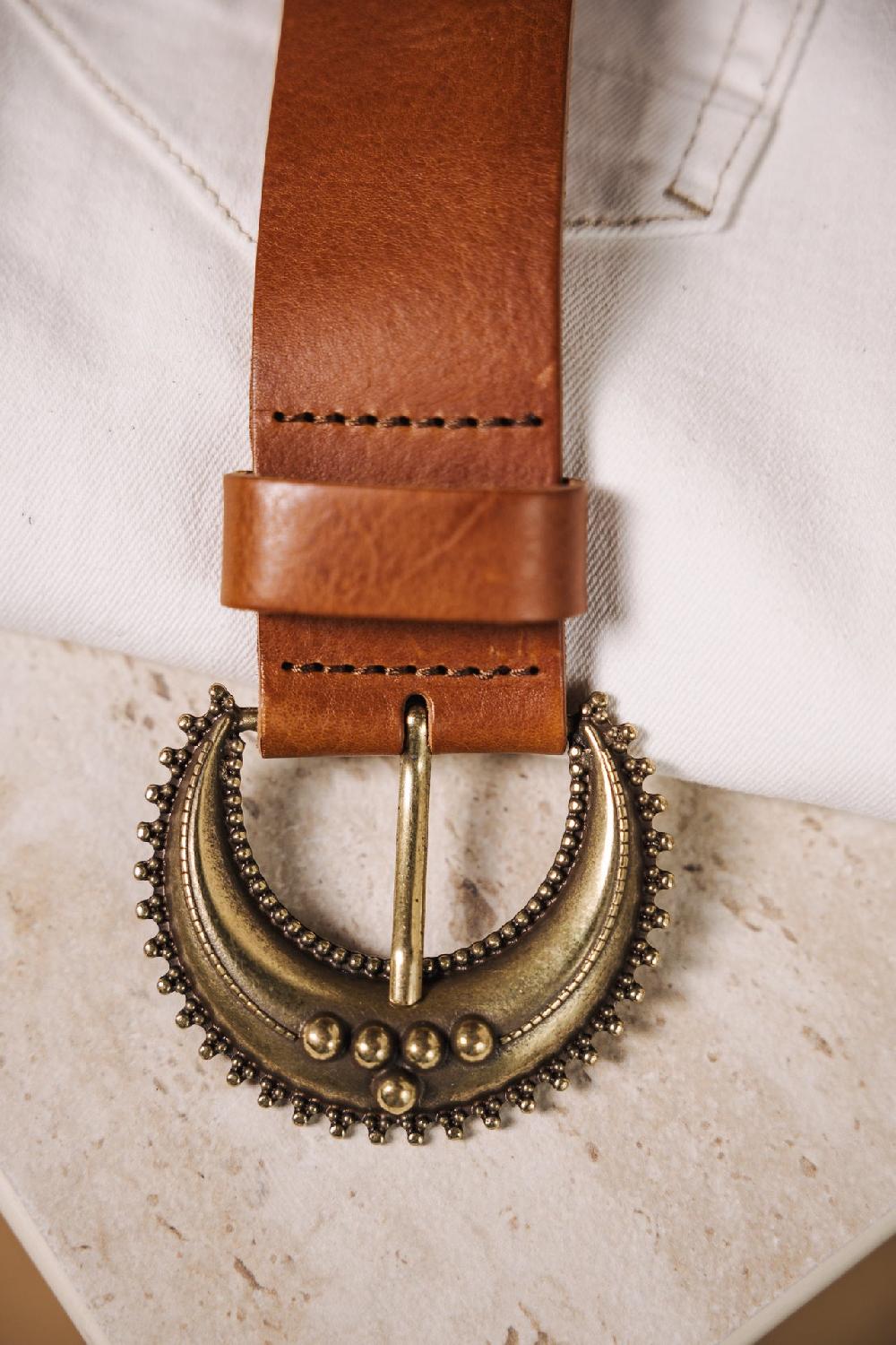 Freeman T. Porter Lenya Ceinture En Cuir Femme Cognac