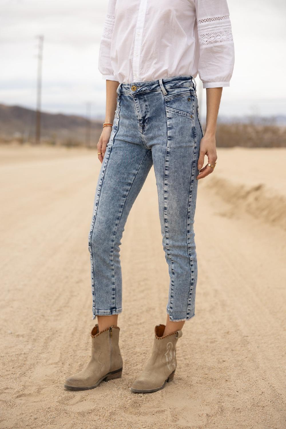 Freeman T. Porter Louison S-SDM Jeans Cropped Femme Boceano