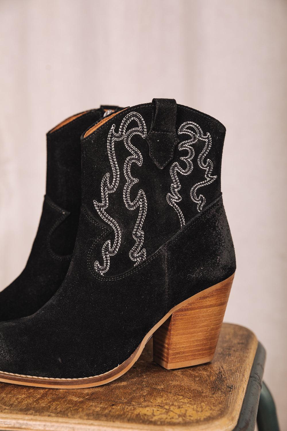 Freeman T. Porter Luana Suede Embro Boots En Daim Femme Black