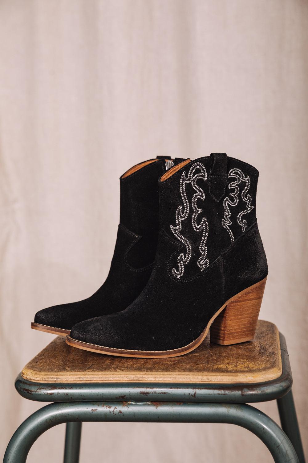 freeman t. porter Luana Suede Embro Boots en daim Femme black