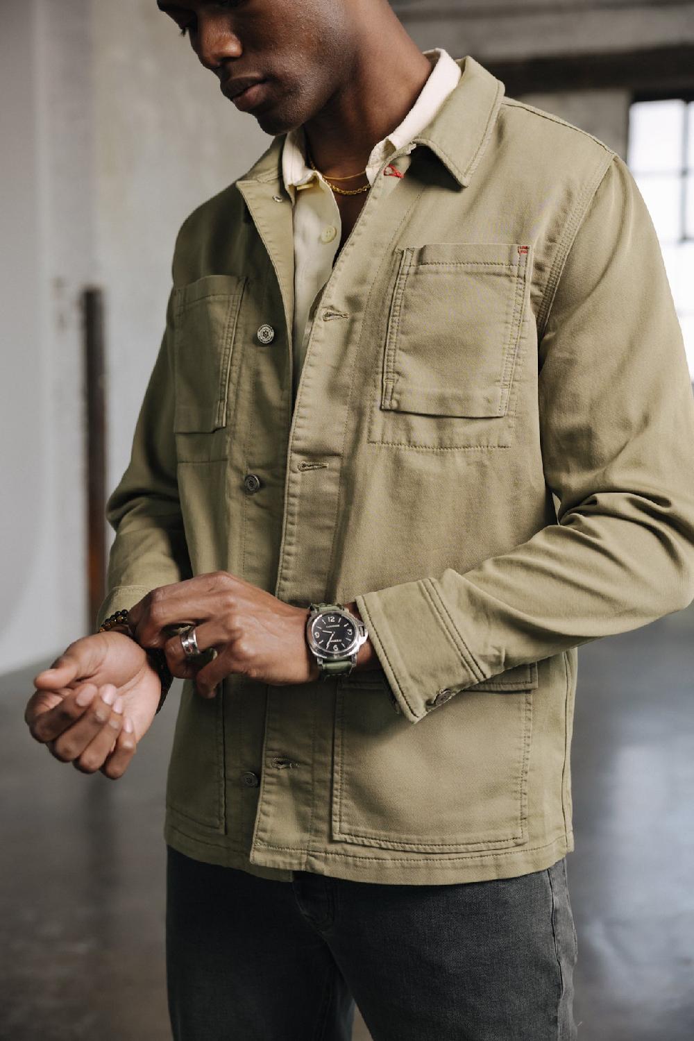 Freeman T. Porter Luck Epic Veste Chemise Homme Deep Lichen Green