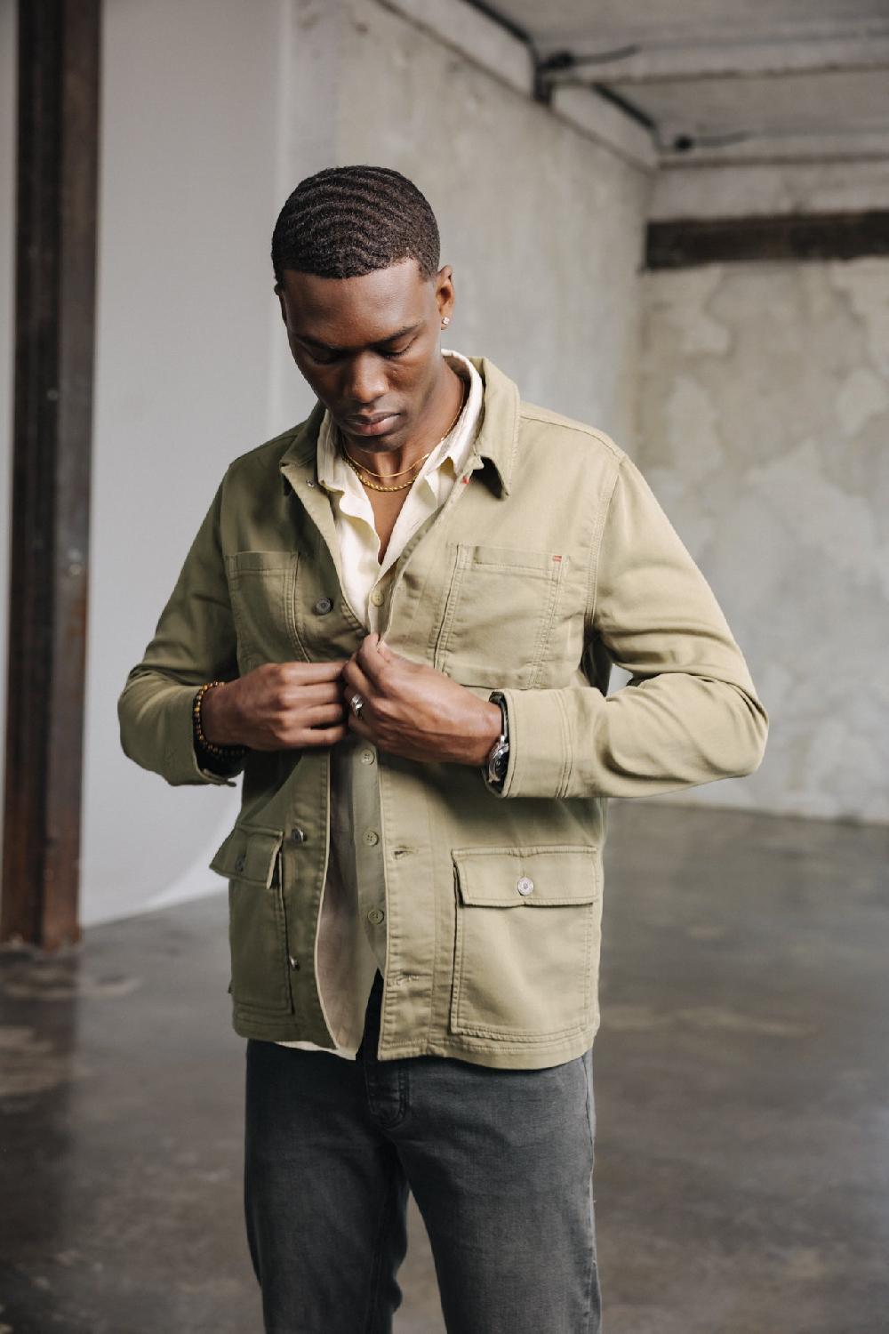 freeman t. porter Luck Epic Veste chemise Homme deep lichen green