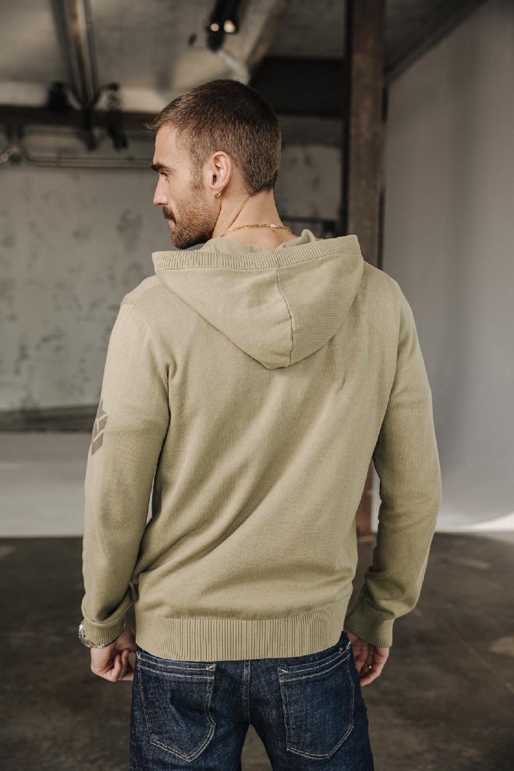 Freeman T. Porter Lyam Conwy Cardigan Zippé à Capuche Homme Overland Trek