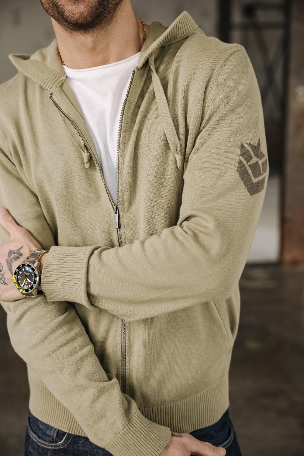 freeman t. porter Lyam Conwy Cardigan zippé à capuche Homme overland trek