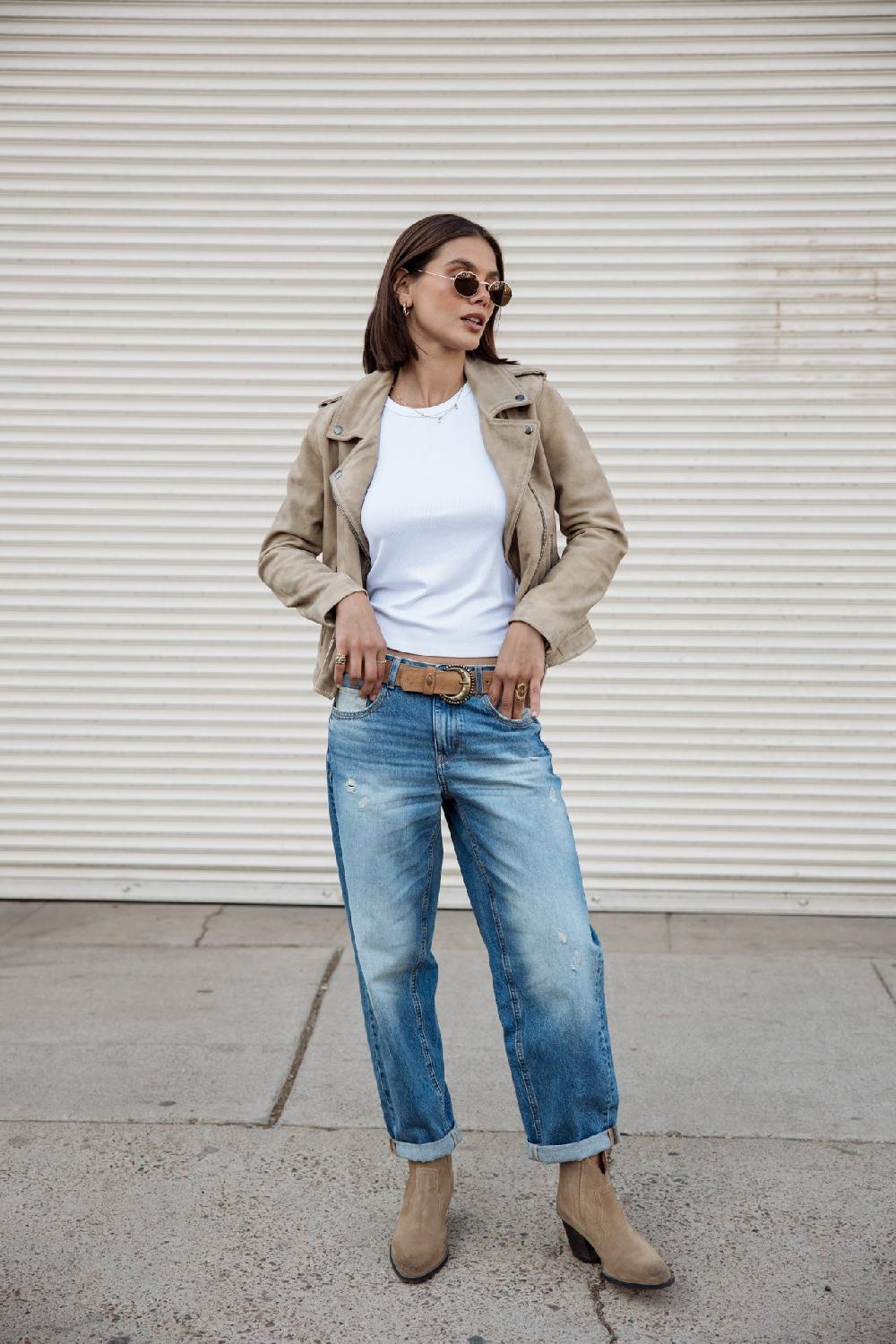 freeman t. porter Maeva Denim Jeans boyfriend Femme sister