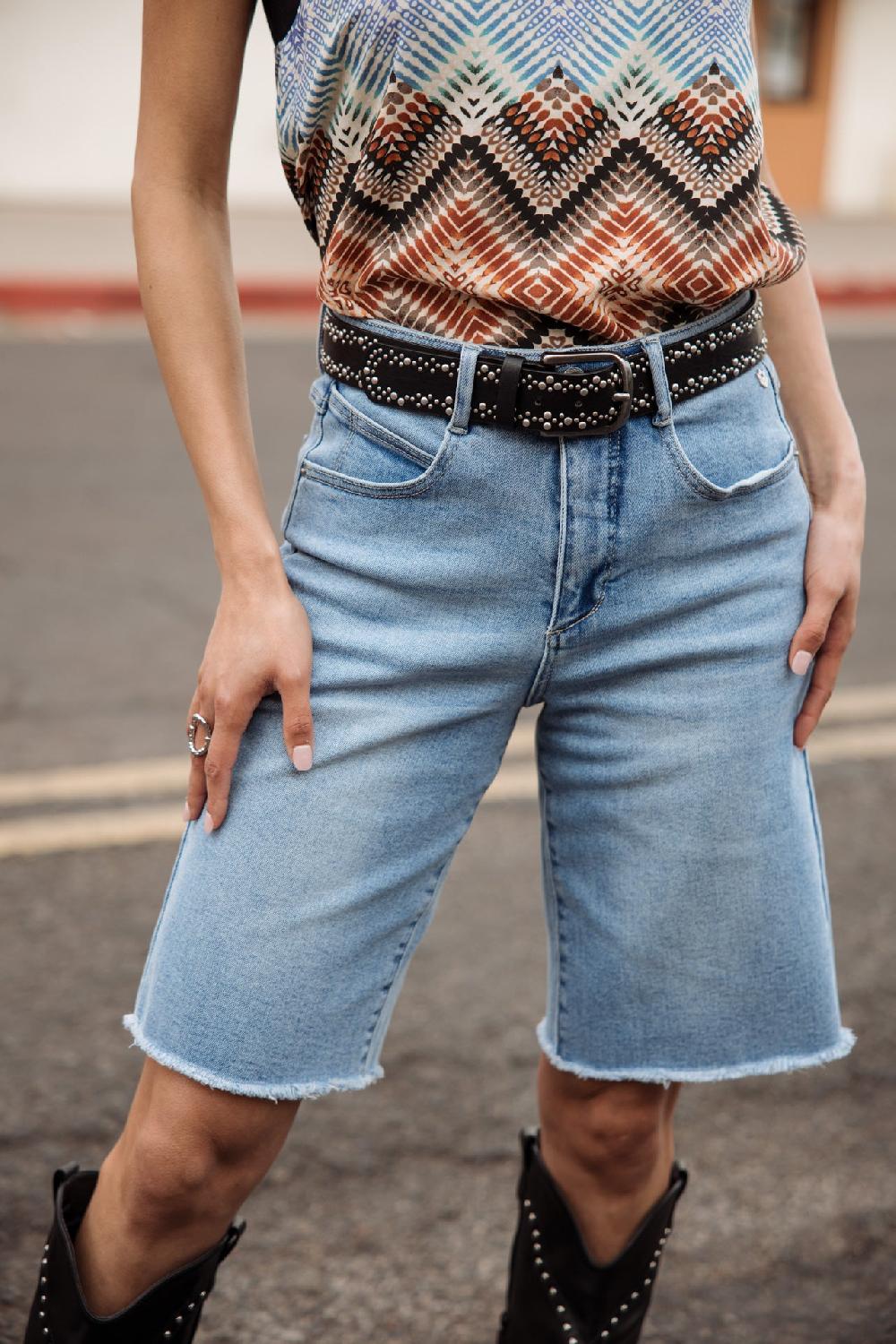 freeman t. porter Malia S-SDM Bermudas taille haute Femme jalneo light