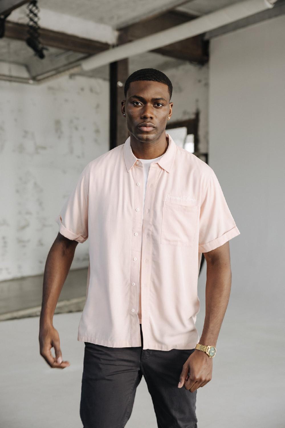 Freeman T. Porter Marco Miami Chemise Brodée Homme Light Pink
