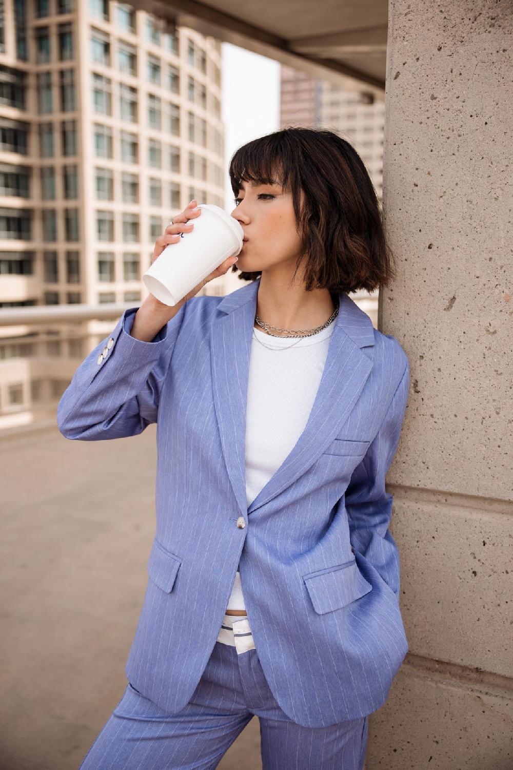 freeman t. porter Maria Cairo Veste de blazer oversize Femme jacaranda