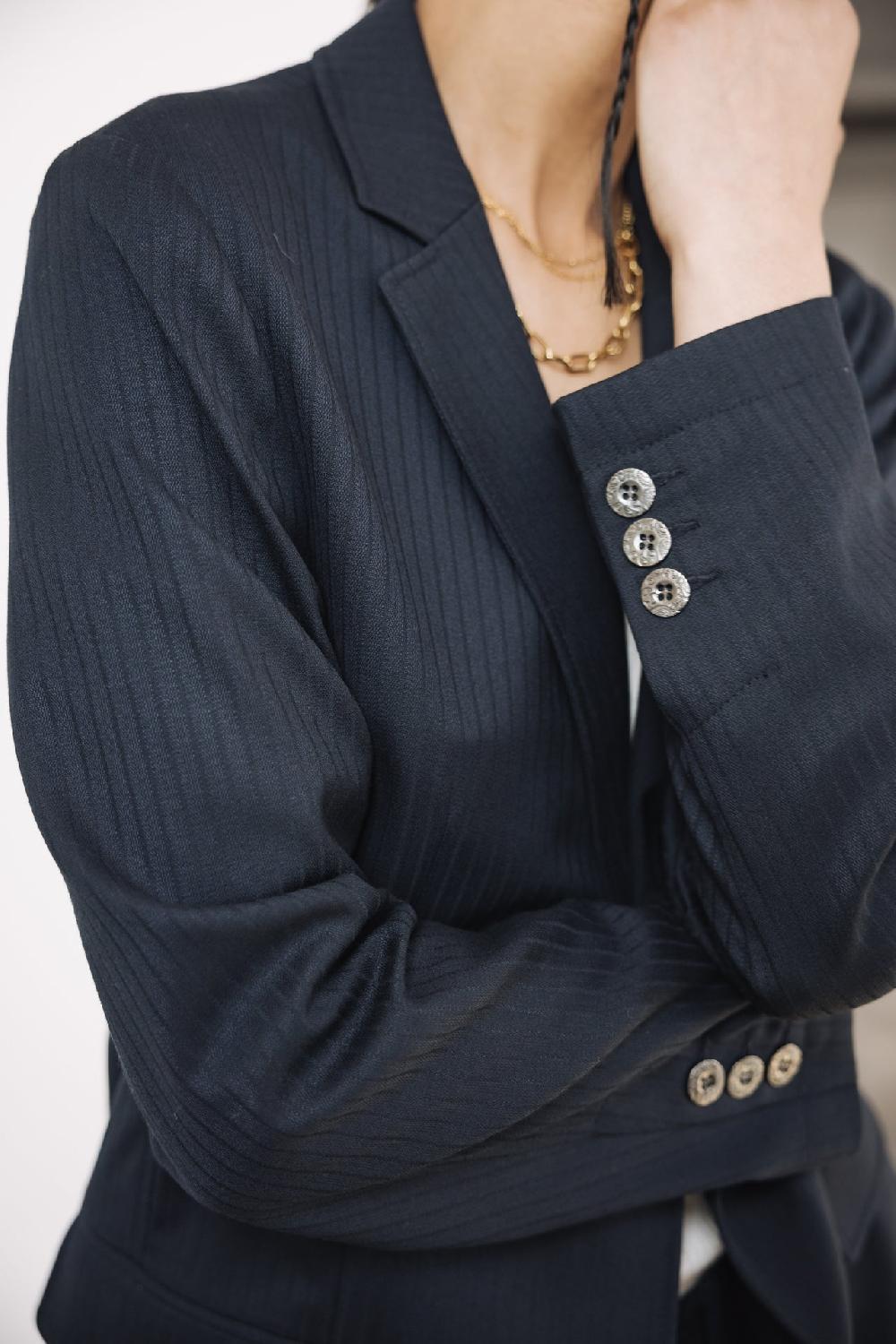 Freeman T. Porter Maria Crown Veste De Blazer Oversize Femme Navy