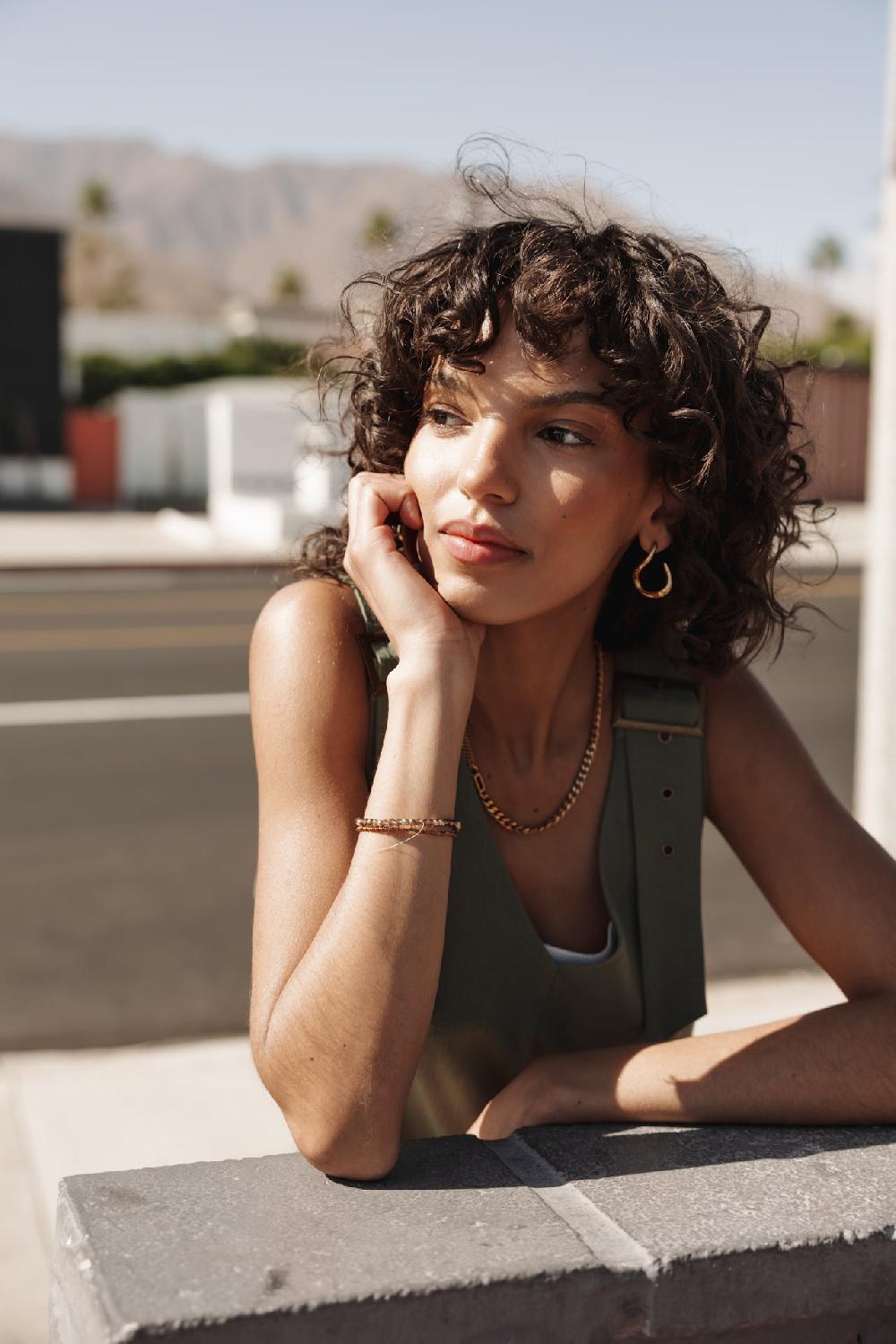 Freeman T. Porter Mariam Plain Linen Salopette Loose En Lin Femme Deep Lichen Green