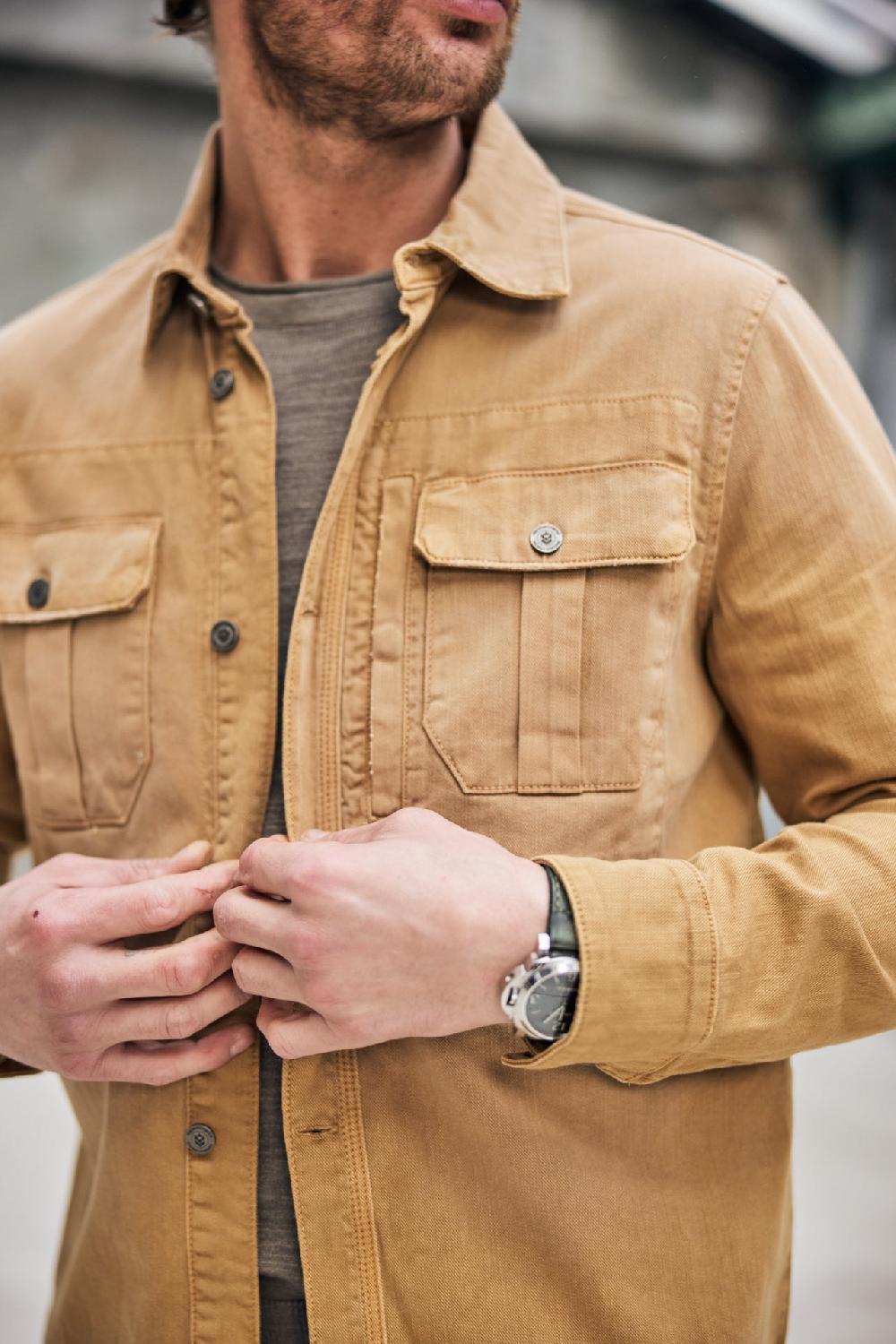 Freeman T. Porter Marius Bull Color Surchemise Homme Corn