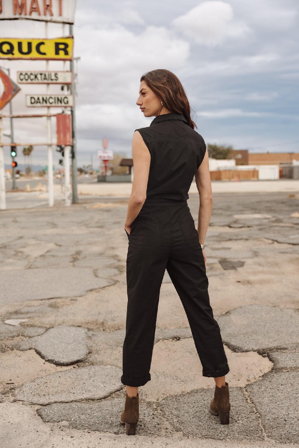 Freeman T. Porter Martha Calvi Combinaison Zippée Femme Black