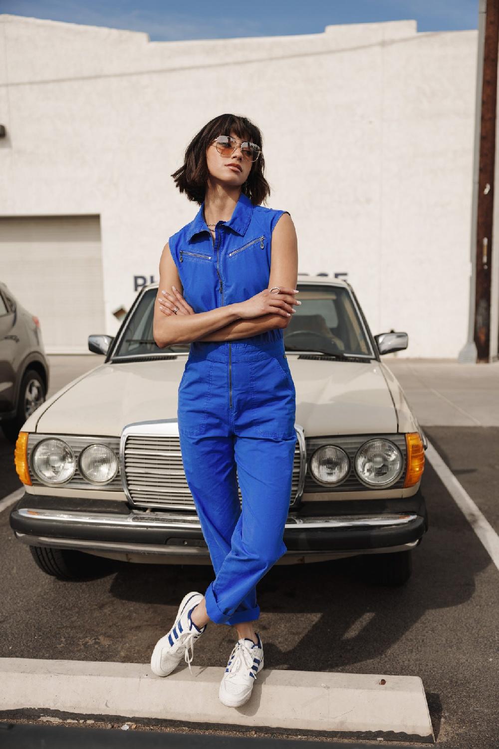 freeman t. porter Martha Calvi Combinaison zippée Femme dazzling blue