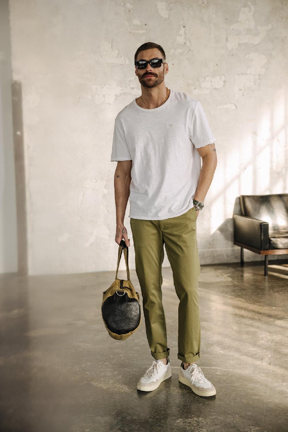 Freeman T. Porter Mathis Bonito Pantalon Chino Homme Deep Lichen Green