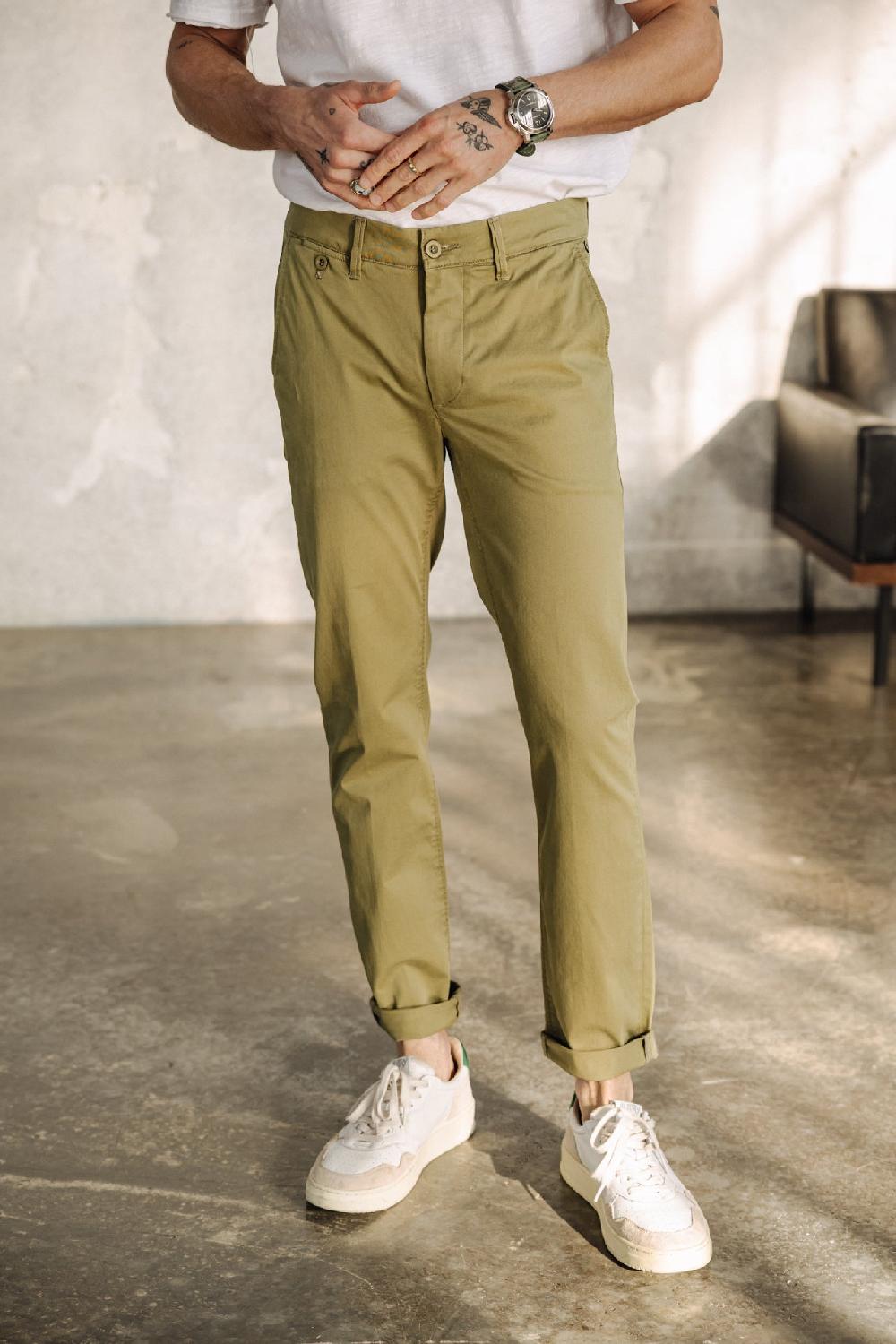 freeman t. porter Mathis Bonito Pantalon chino Homme deep lichen green