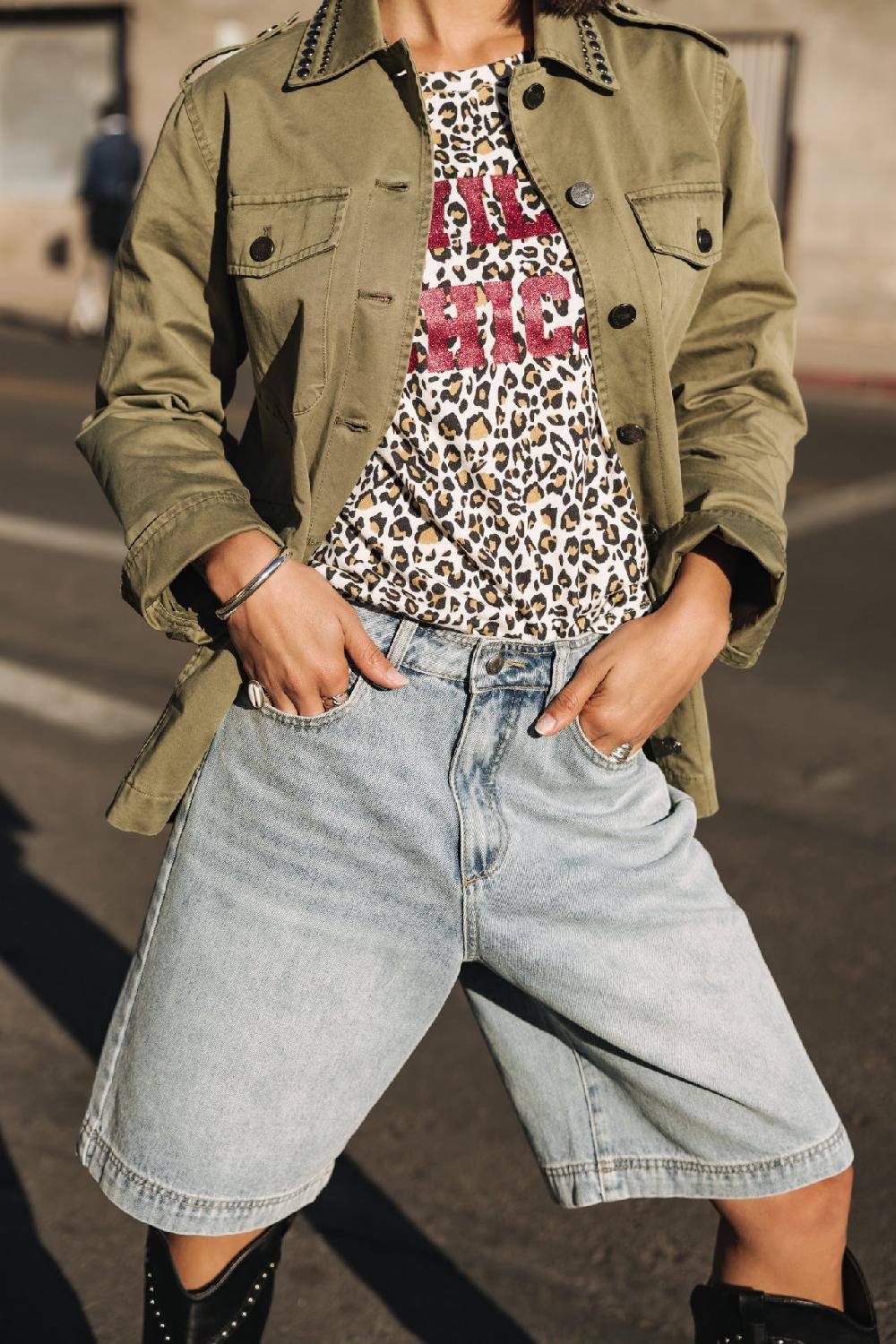 freeman t. porter Maxine Denim Bermuda large Femme jackpot