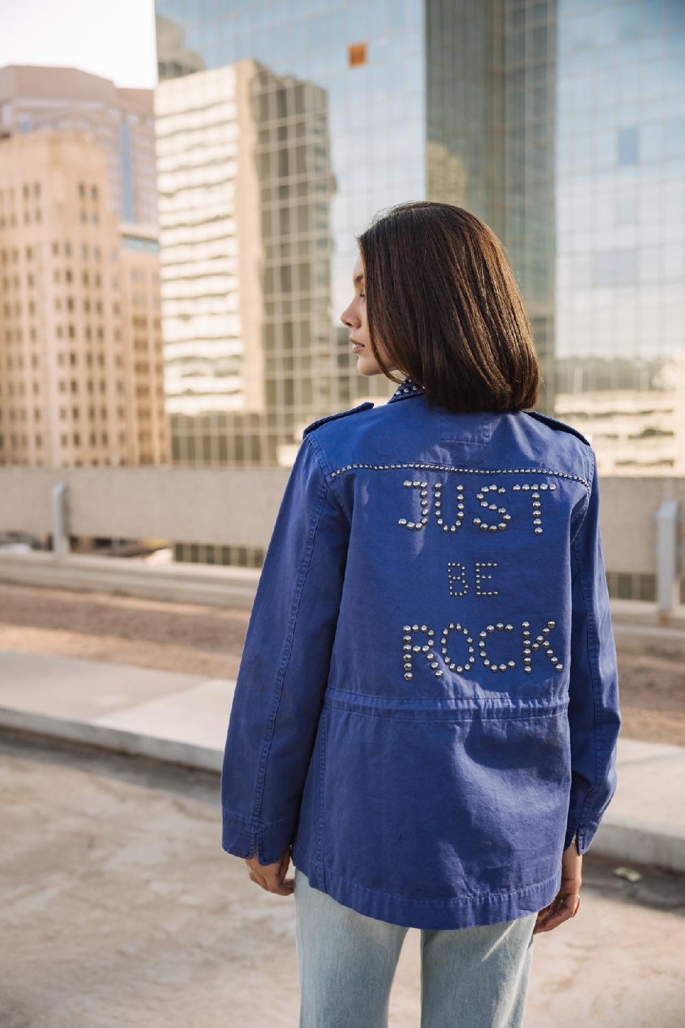 Freeman T. Porter Maylis Claws Saharienne Cloutée Femme Dazzling Blue