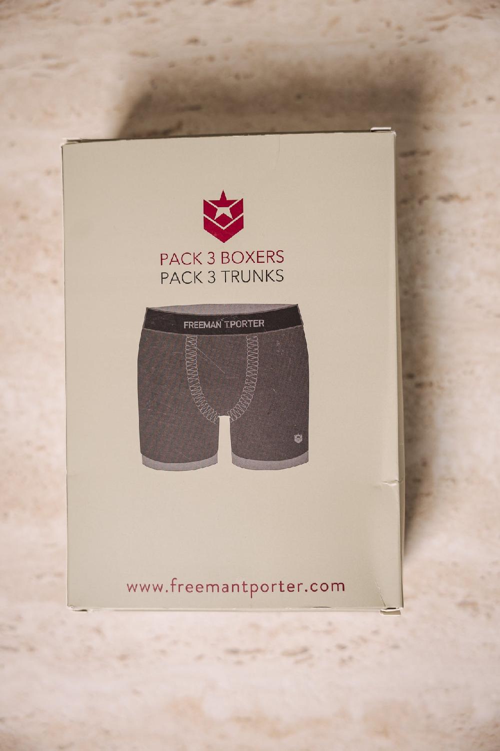 Freeman T. Porter Monet Lot 3 Sous-vêtements Pour Homme Femme Lichen/black/dark Grey