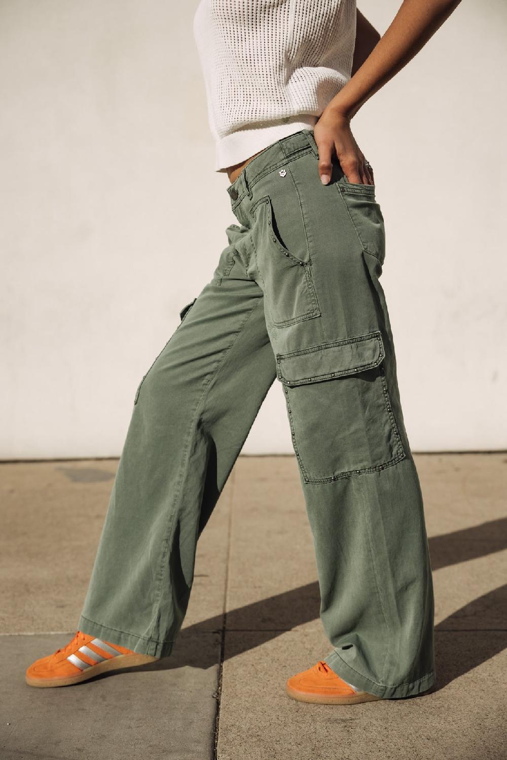 Freeman T. Porter Moxie Jazz Pantalon Cargo Large Femme Laurel Wreath