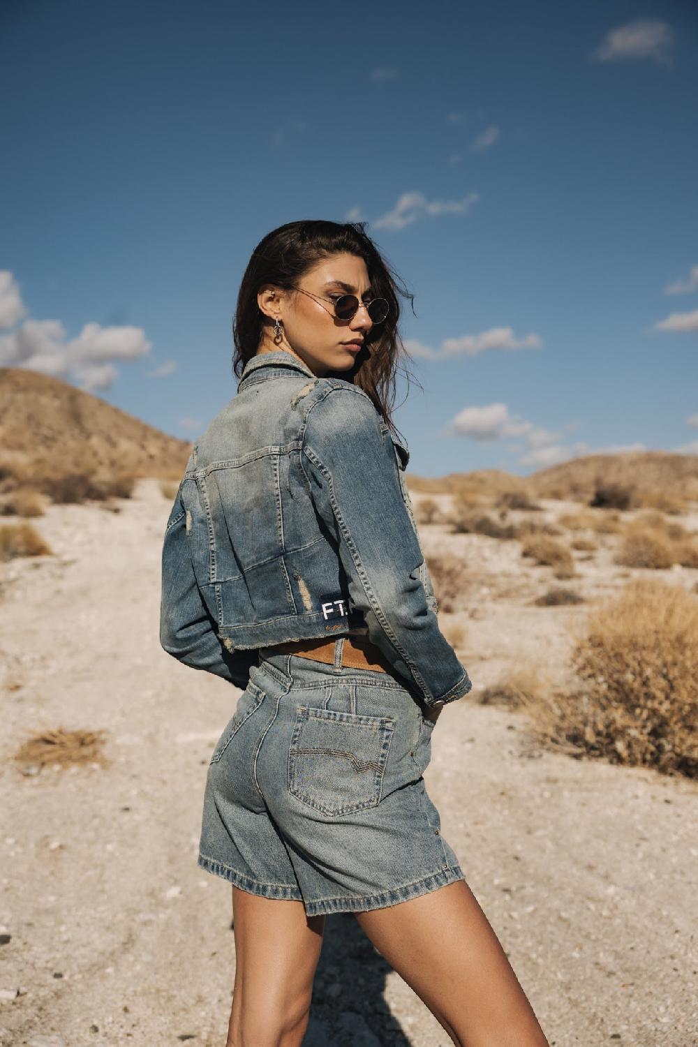 Freeman T. Porter Myriam SDM Veste Courte En Denim Femme Native