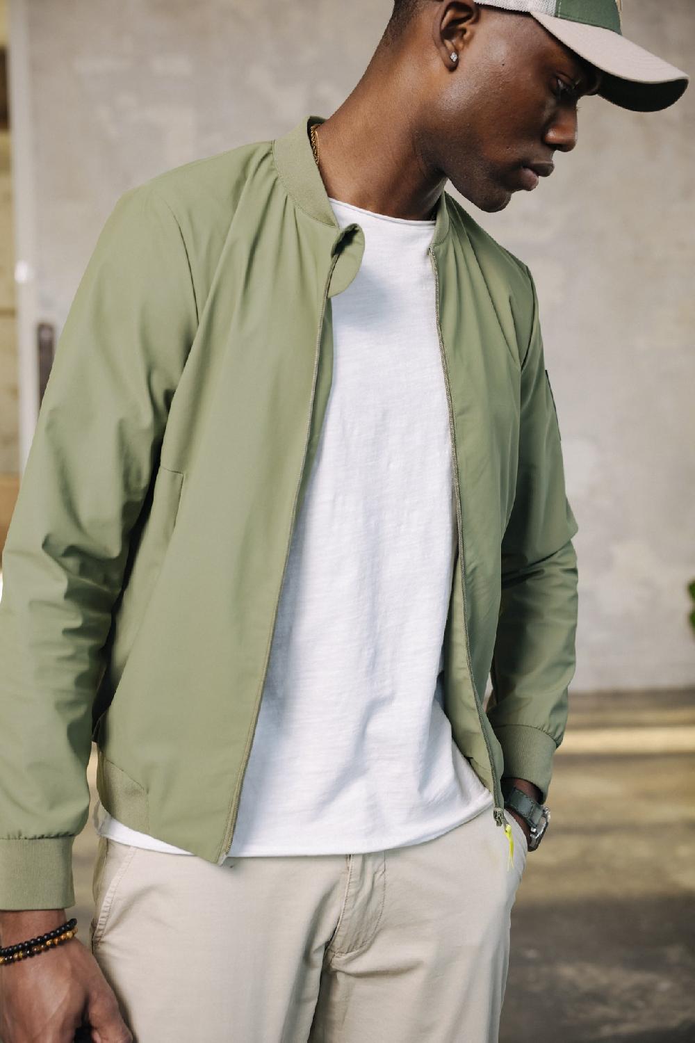 freeman t. porter Nelson Neo Veste bomber Homme deep lichen green