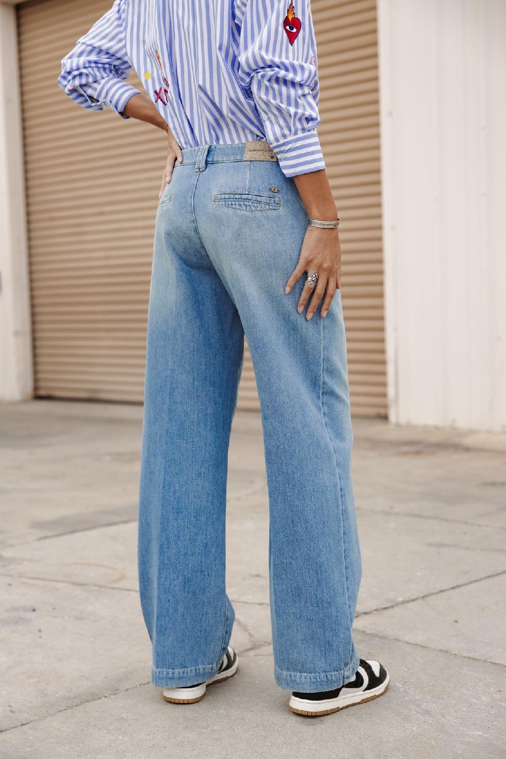 Freeman T. Porter Nickie Denim Jeans Large Femme Maori