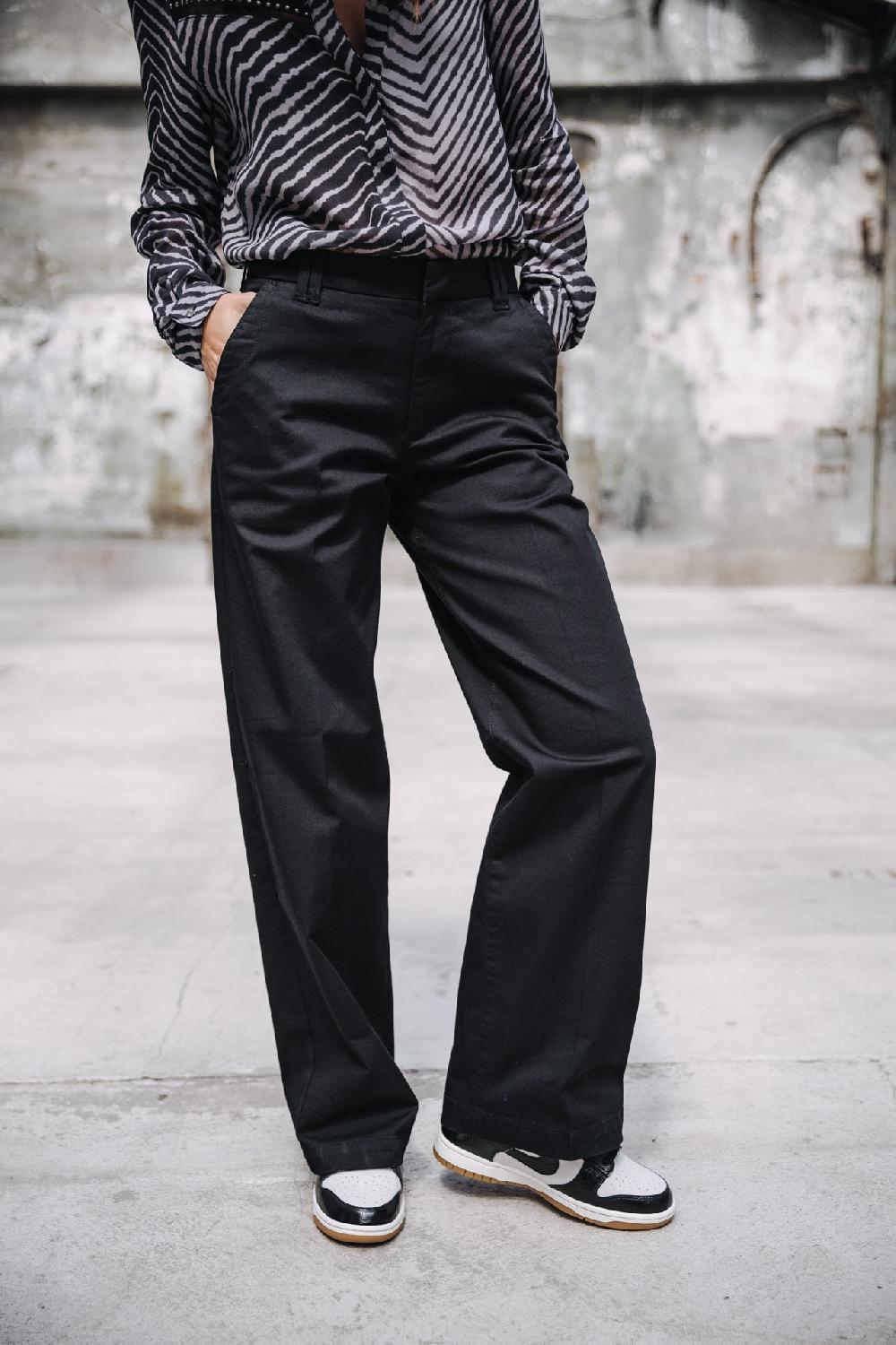 Freeman T. Porter Nickie Felicita Pantalon Large Femme Black