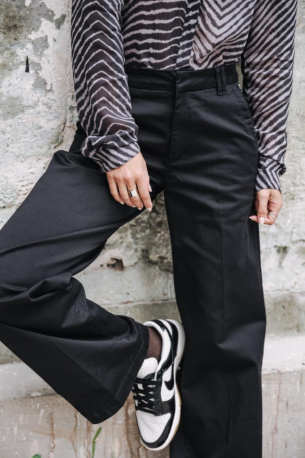 Freeman T. Porter Nickie Felicita Pantalon Large Femme Black