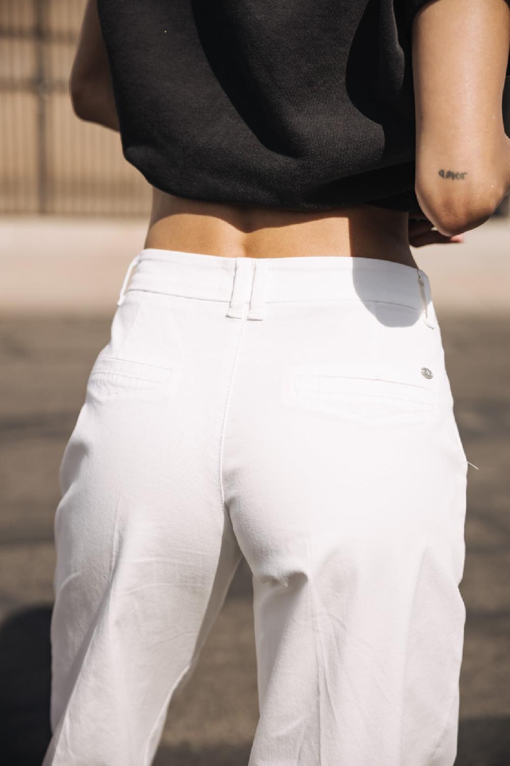 Freeman T. Porter Nickie Felicita Pantalon Large Femme Bright White