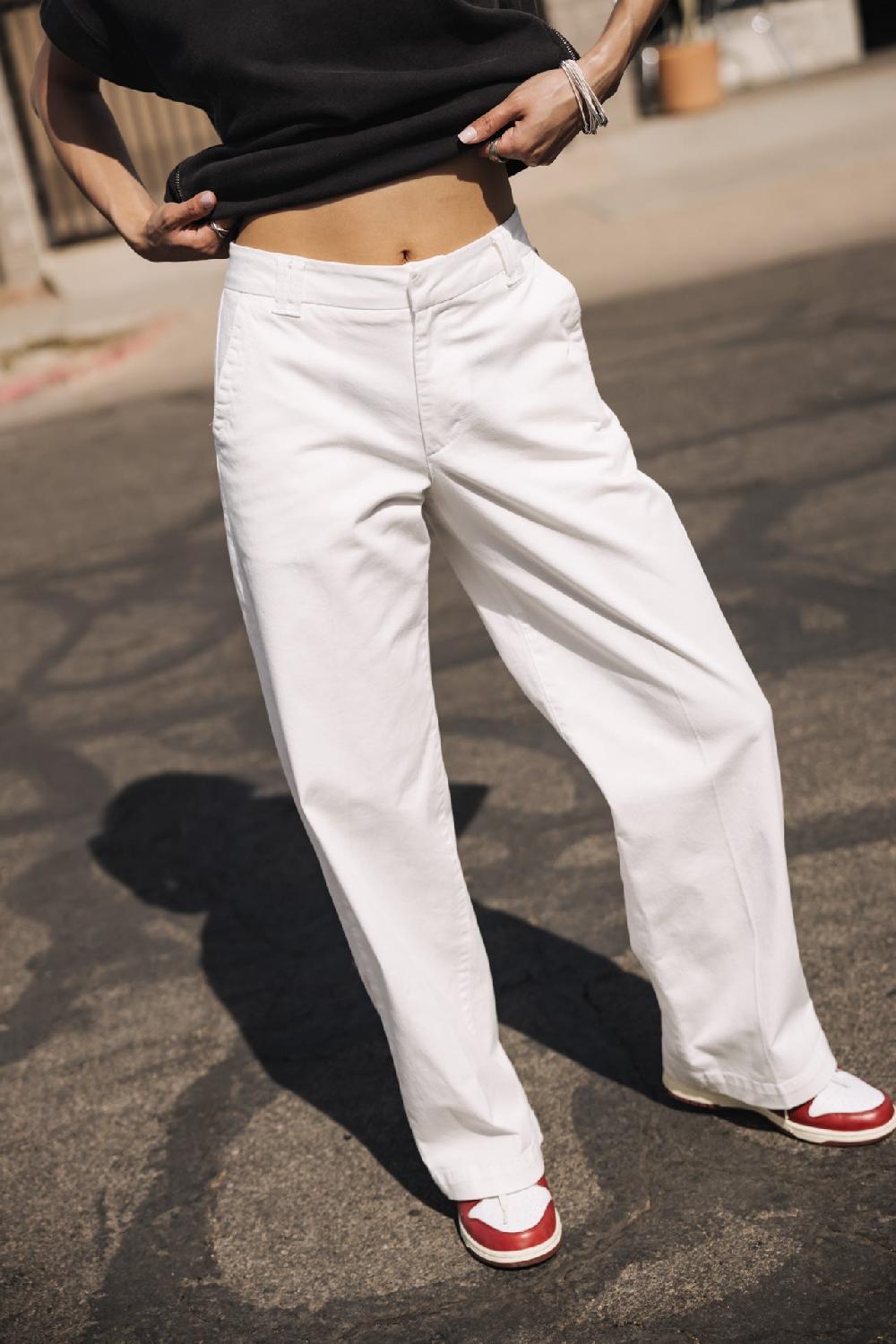 freeman t. porter Nickie Felicita Pantalon large Femme bright white